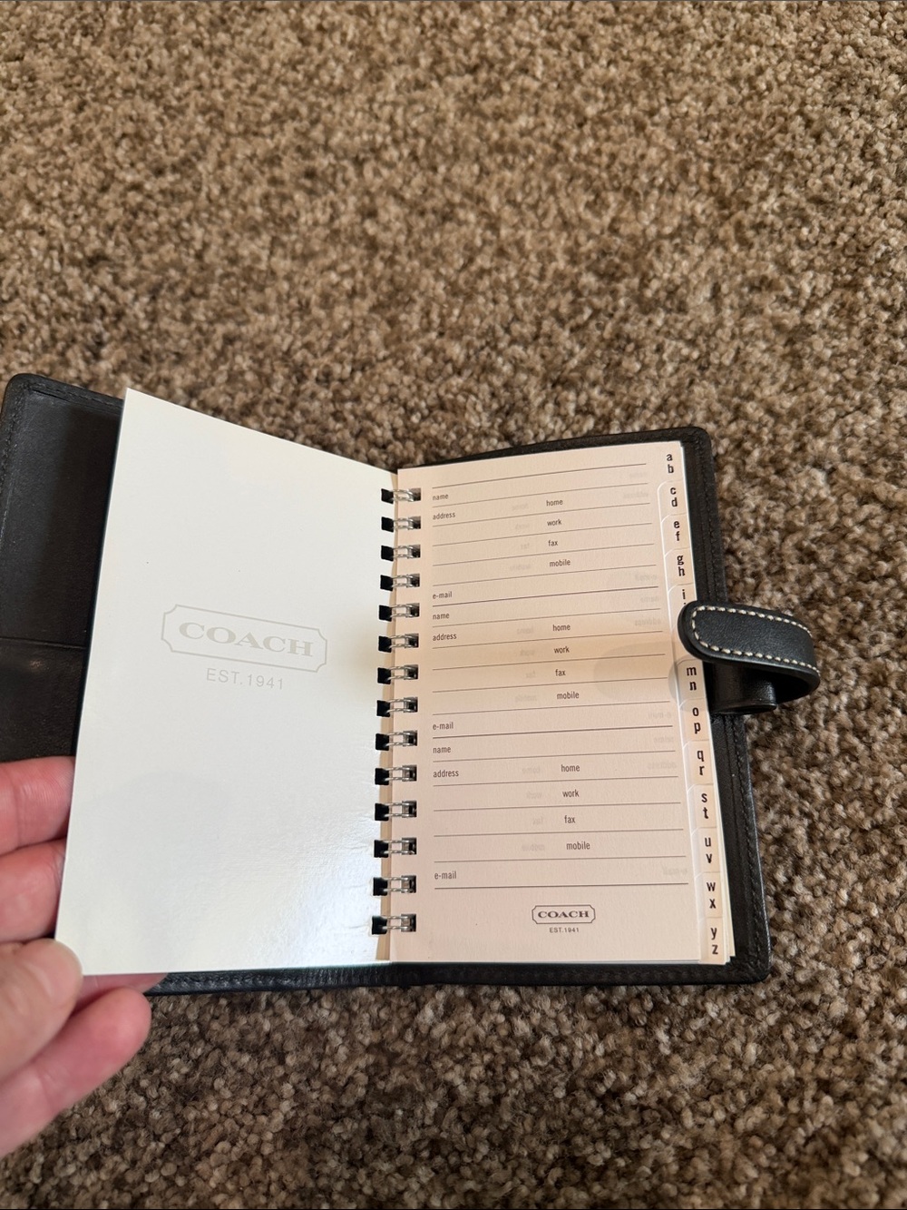Coach Address Book - Picture 3 of 3